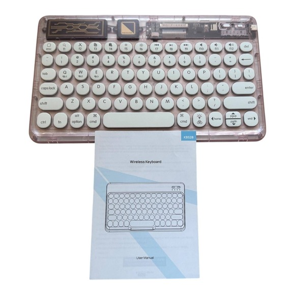 Wireless Keyboard KB528‎ Compact Portable Bluetooth Keyboard for PC Laptop - Picture 1 of 7